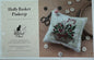 Holly Basket Pinkeep; Stitches by Ethel