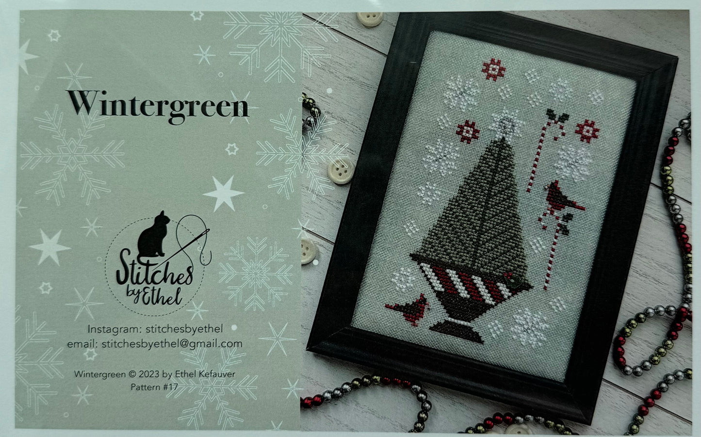 Wintergreen; Stitches by Ethel