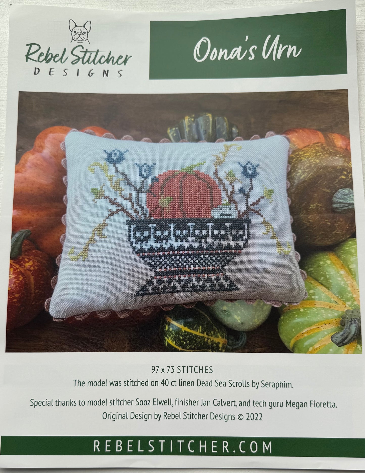 Oona's Urn; Rebel Stitcher Design
