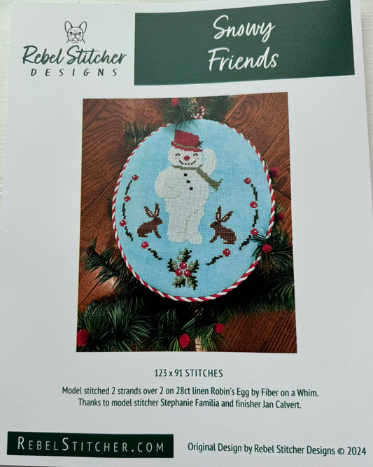 Snowy Friends; Rebel Stitcher Designs