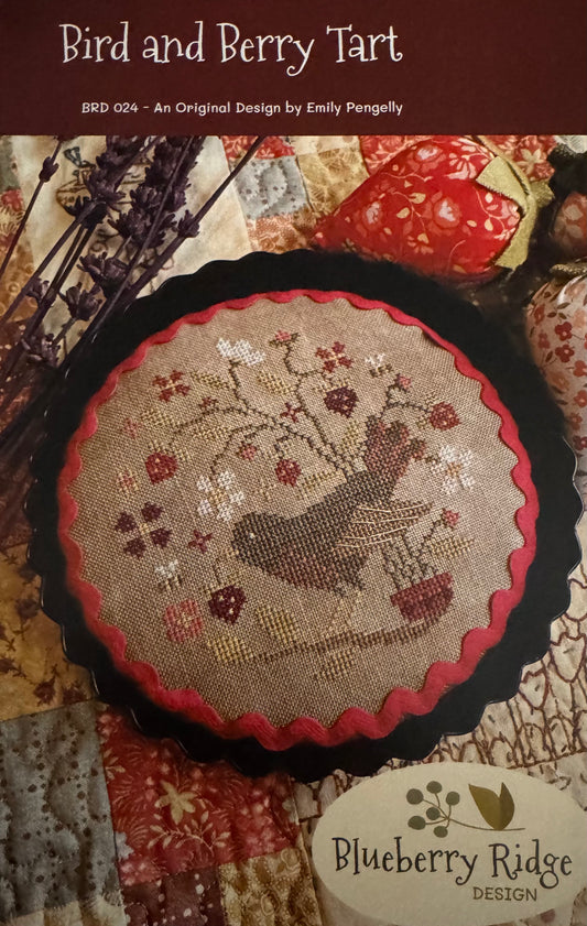 Bird and Berry Tart; Blueberry Ridge Design