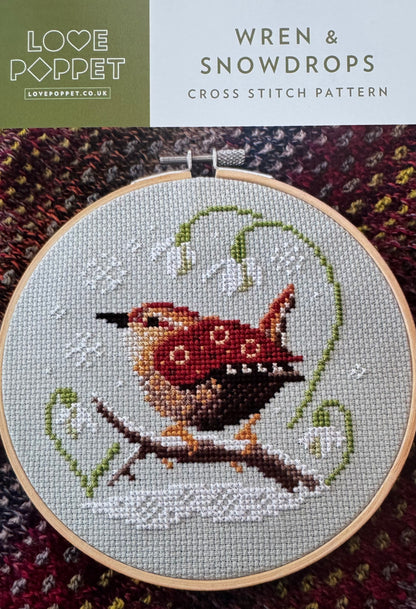 Wren & Snowdrops; Love Poppet