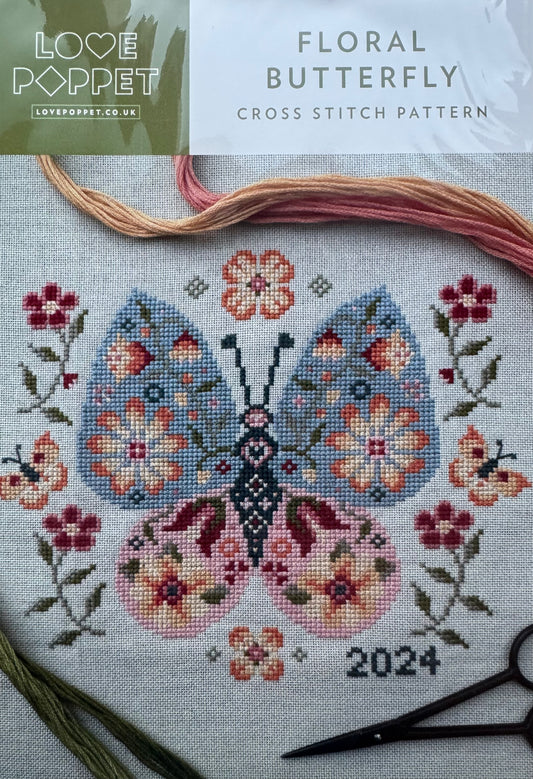 Floral Butterfly; Love Poppet