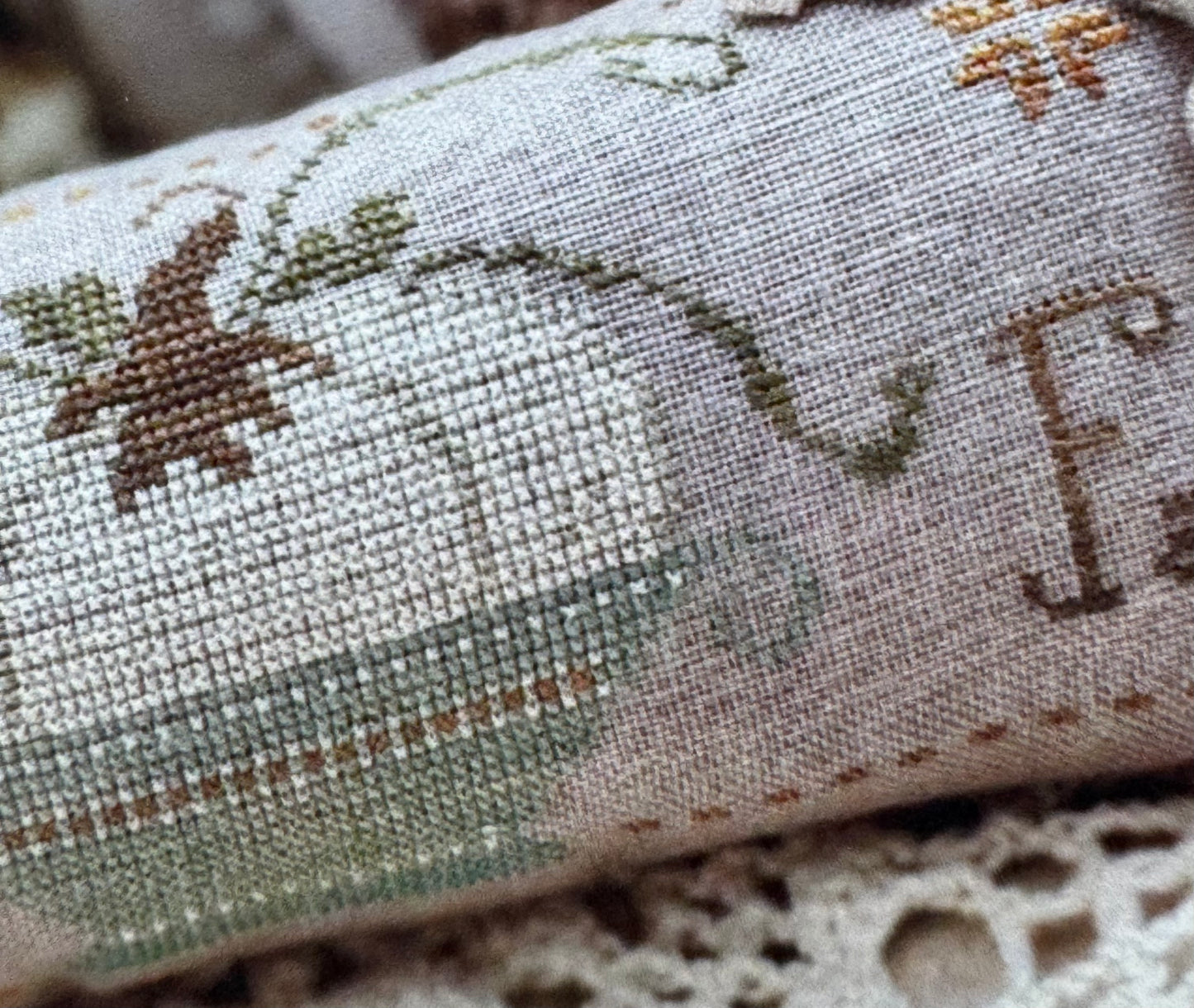Welcome Fall; Antique Needleworkers