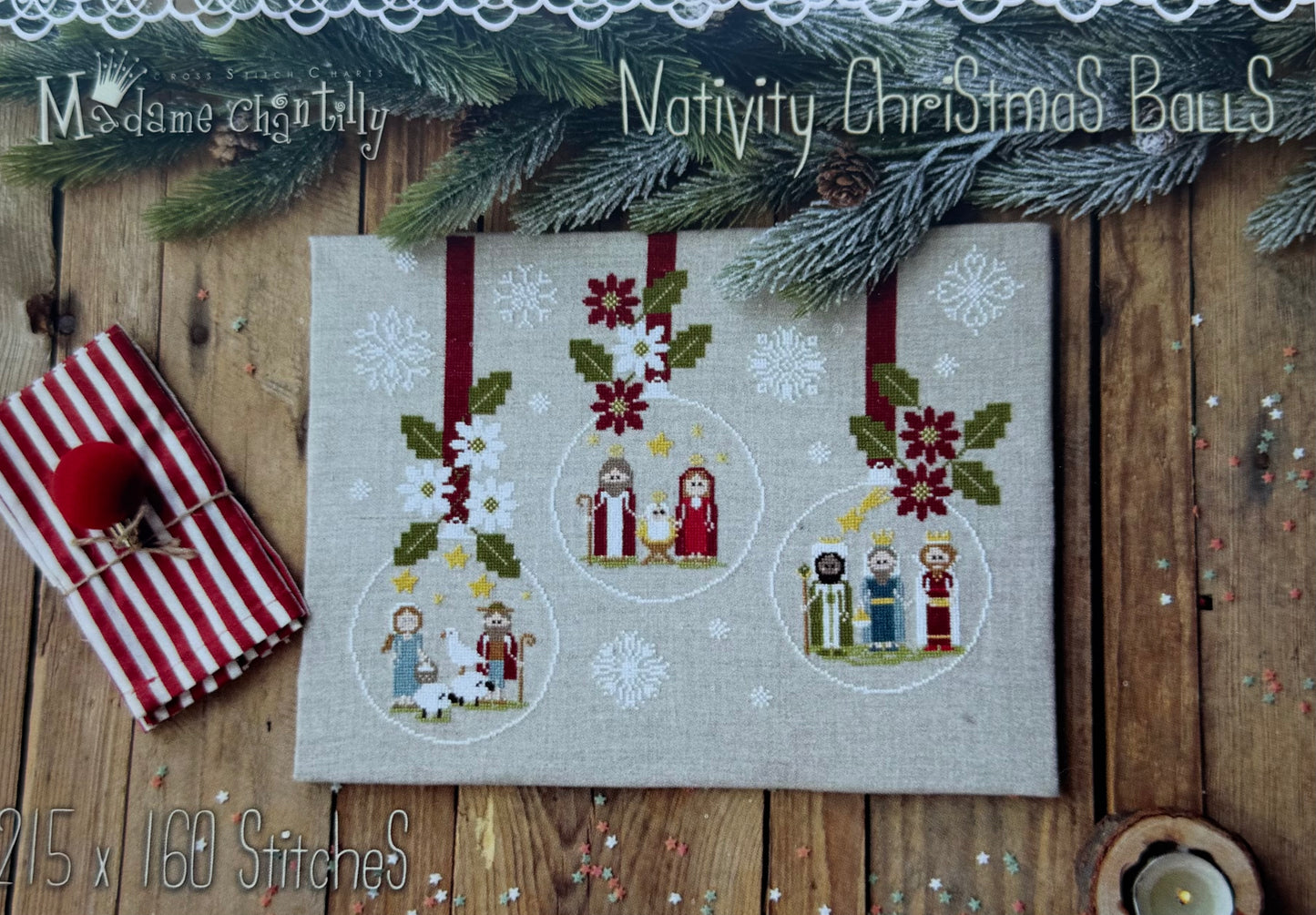 Nativity Christmas Balls; Madame Chantilly