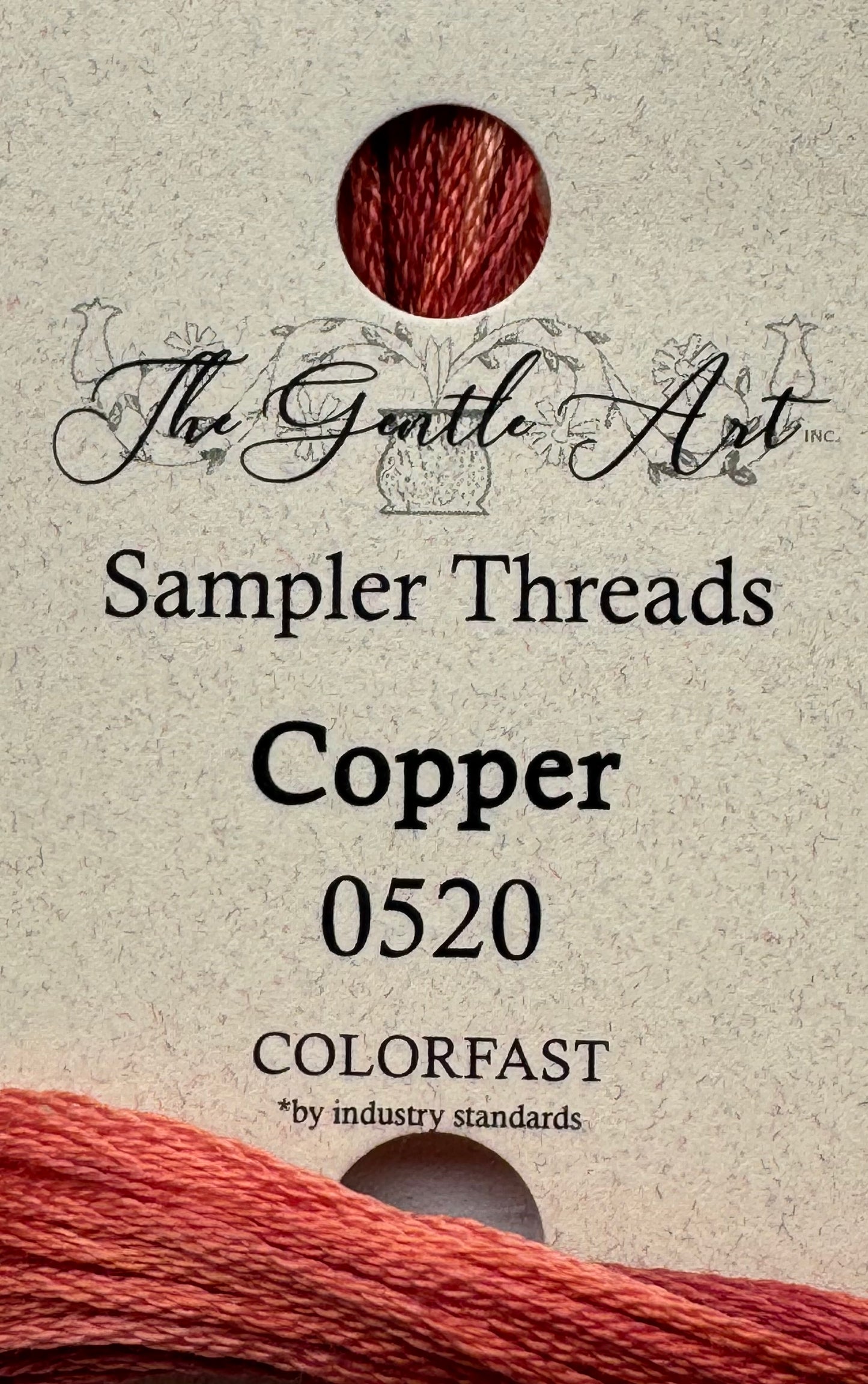 The Gentle Art Sampler Threads; Copper
