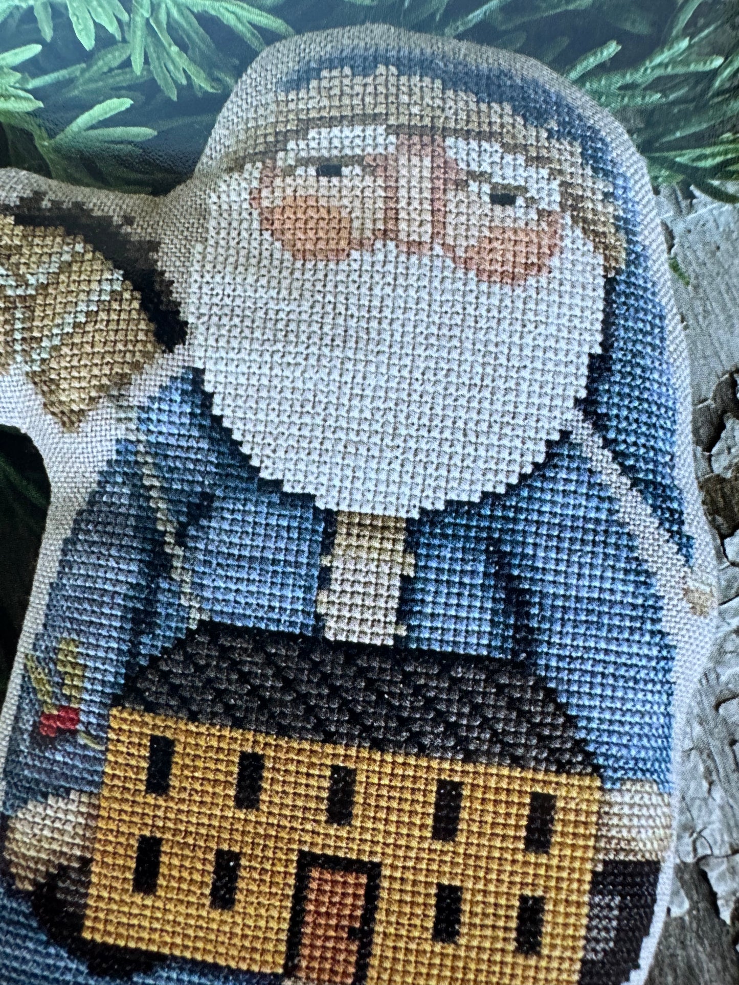 Blue Coat Santa; Teresa Kogut's Creative Whims