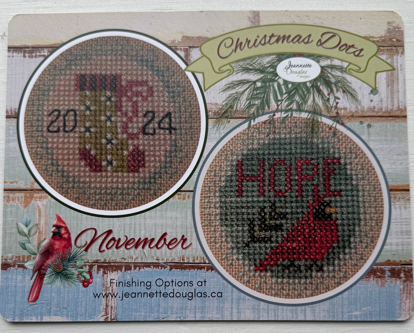 Christmas Dots: November; Jeannette Douglas Designs