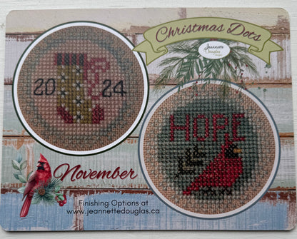 Christmas Dots: November; Jeannette Douglas Designs