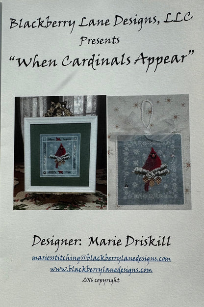 When Cardinals Appear; Blackberry Lane Designs