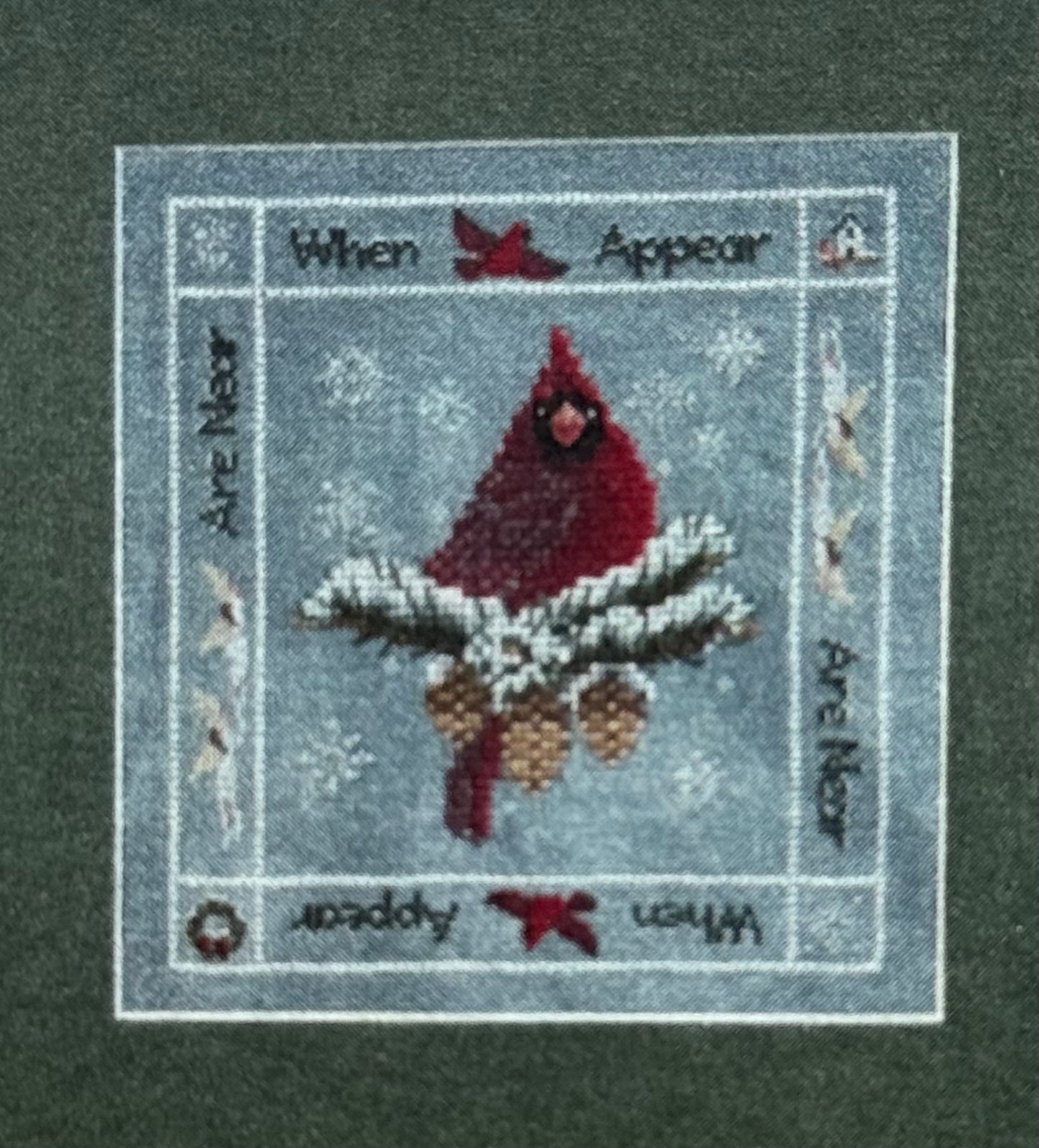 When Cardinals Appear; Blackberry Lane Designs