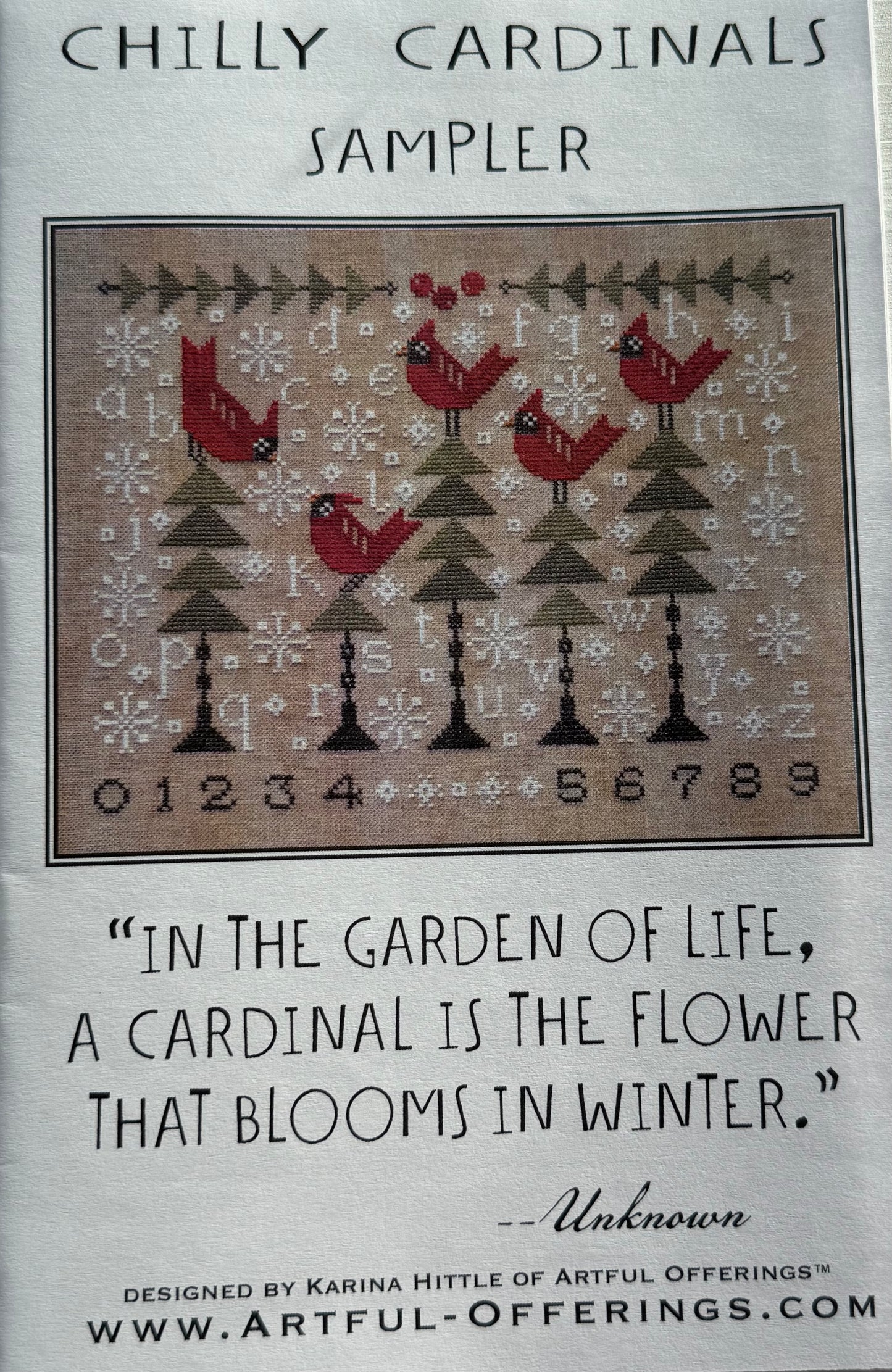 Chilly Cardinals Sampler; Artful Offerings