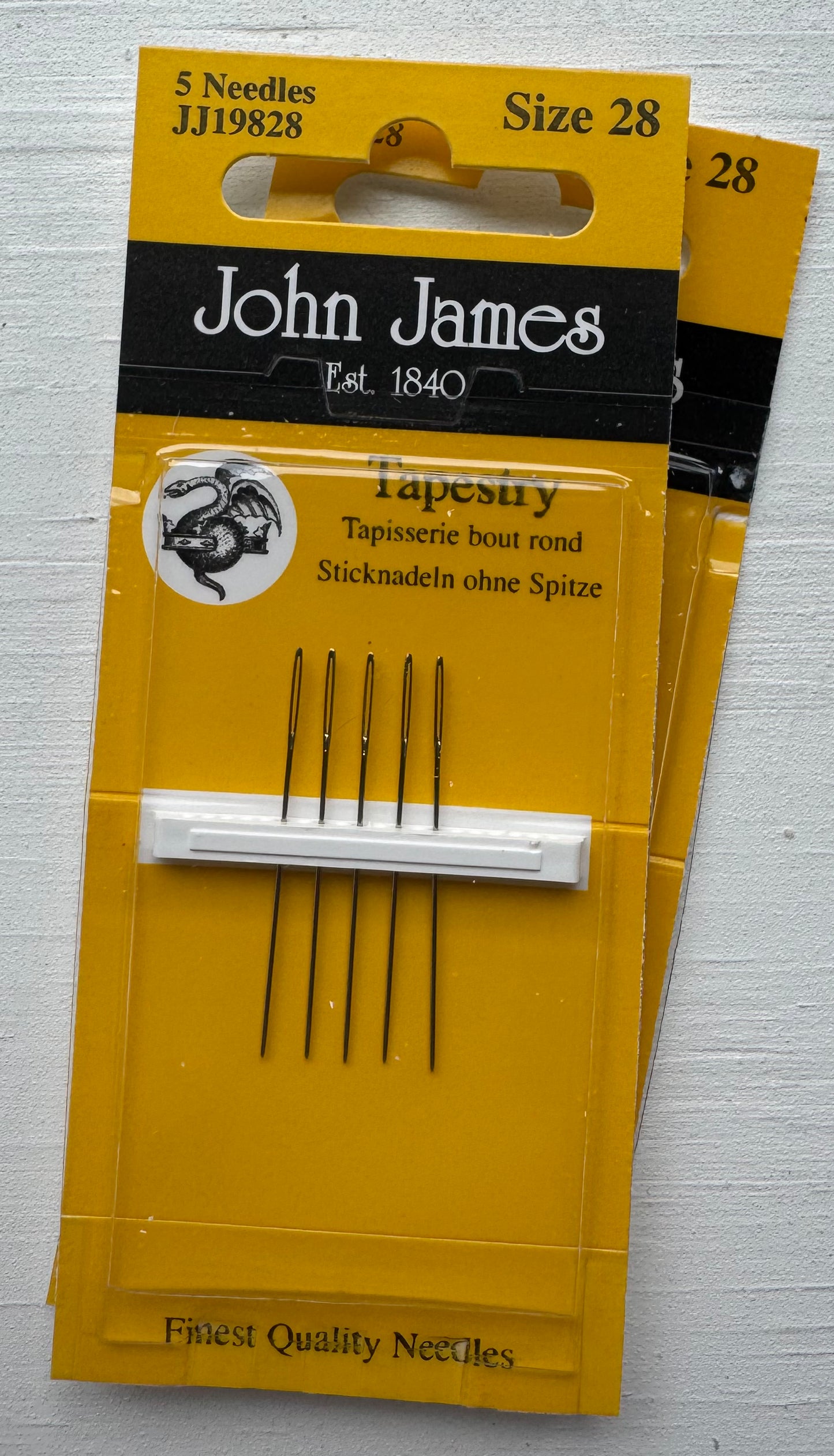 John James Tapestry Needles, Size 28