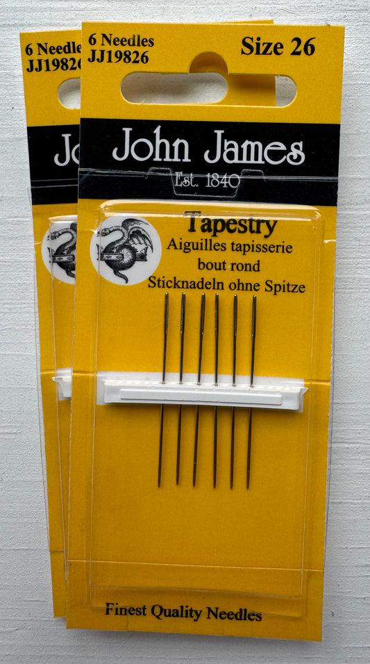 John James Tapestry Needles, Size 26