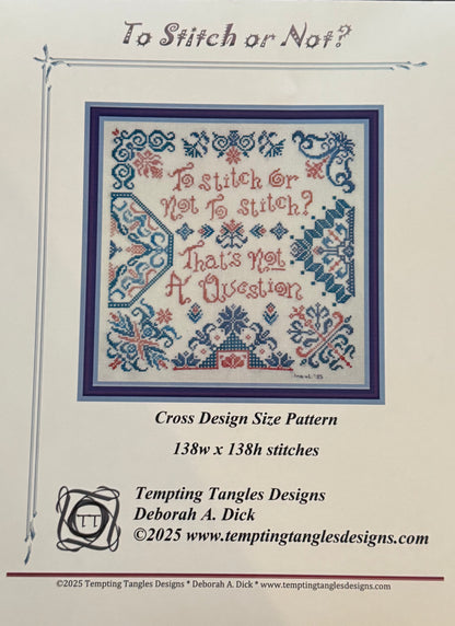 To Stitch or Not?; Tempting Tangles