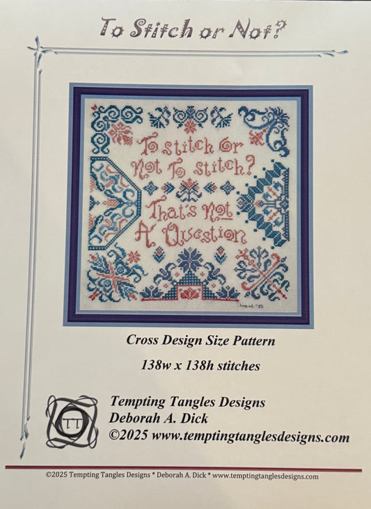 To Stitch or Not?; Tempting Tangles