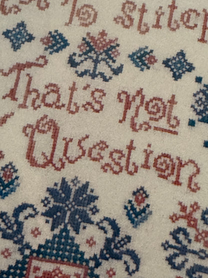 To Stitch or Not?; Tempting Tangles
