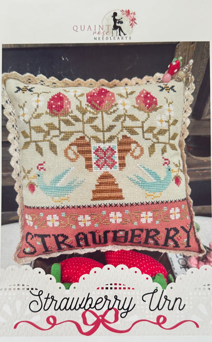 Strawberry Urn; Quaint Rose Needlearts