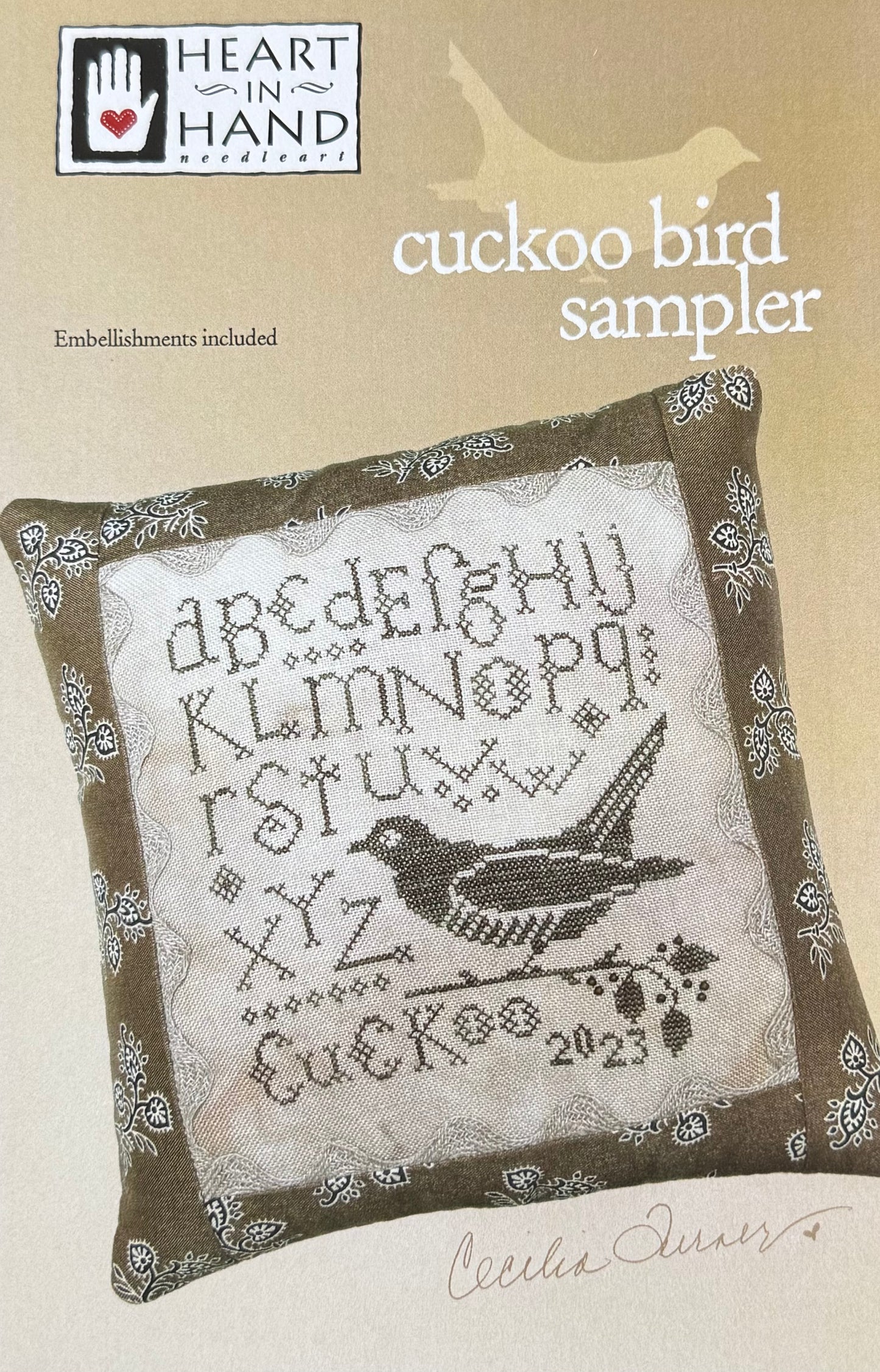 Cuckoo Bird Sampler; Heart in Hand