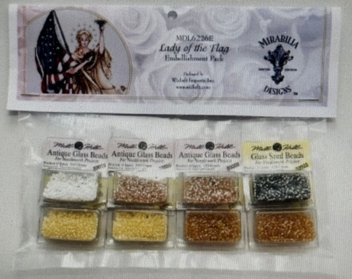 The Lady of the Flag by Nora Corbett and Embellishment Pack