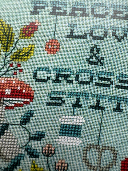 Peace, Love and Cross Stitch; Tiny Modernist