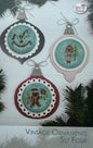 Vintage Ornaments Set Four; Cherry Blossoms