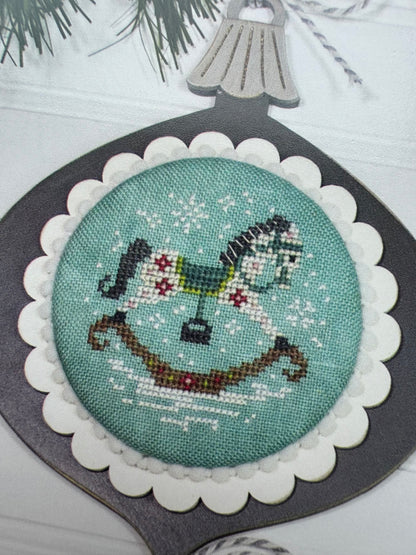 Vintage Ornaments Set Four; Cherry Blossoms