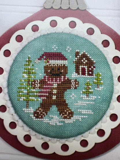 Vintage Ornaments Set Four; Cherry Blossoms