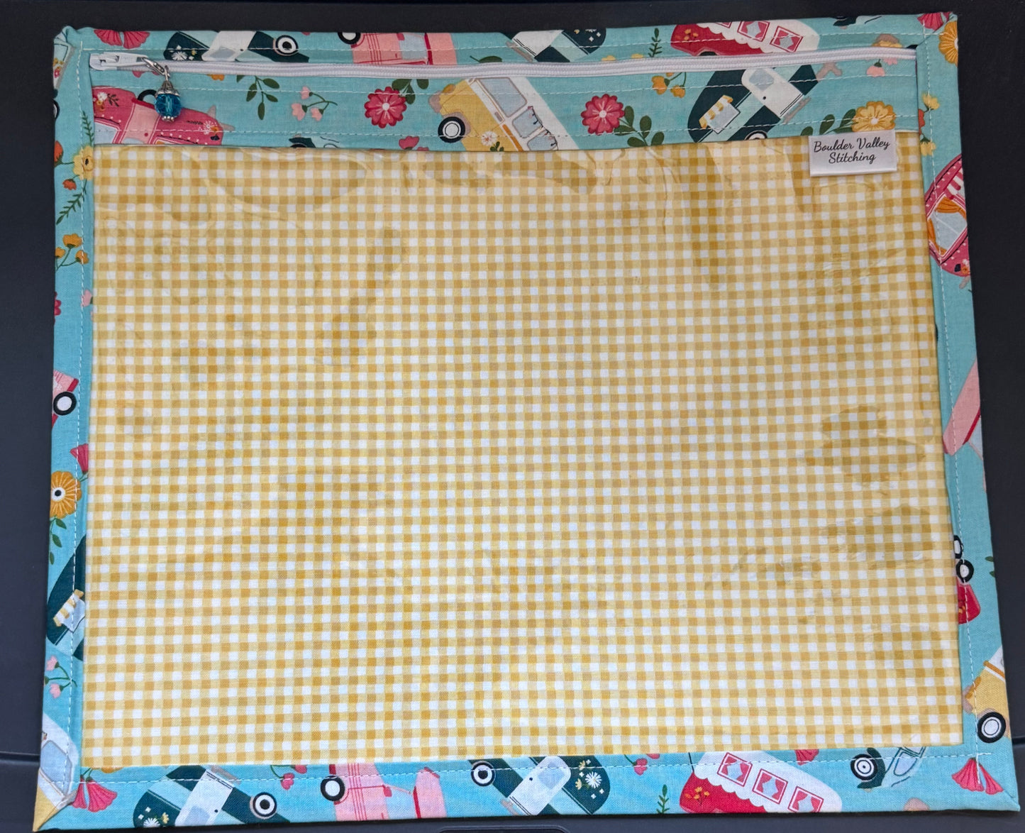 Vinyl Front Project Bag By Boulder Valley Stitching