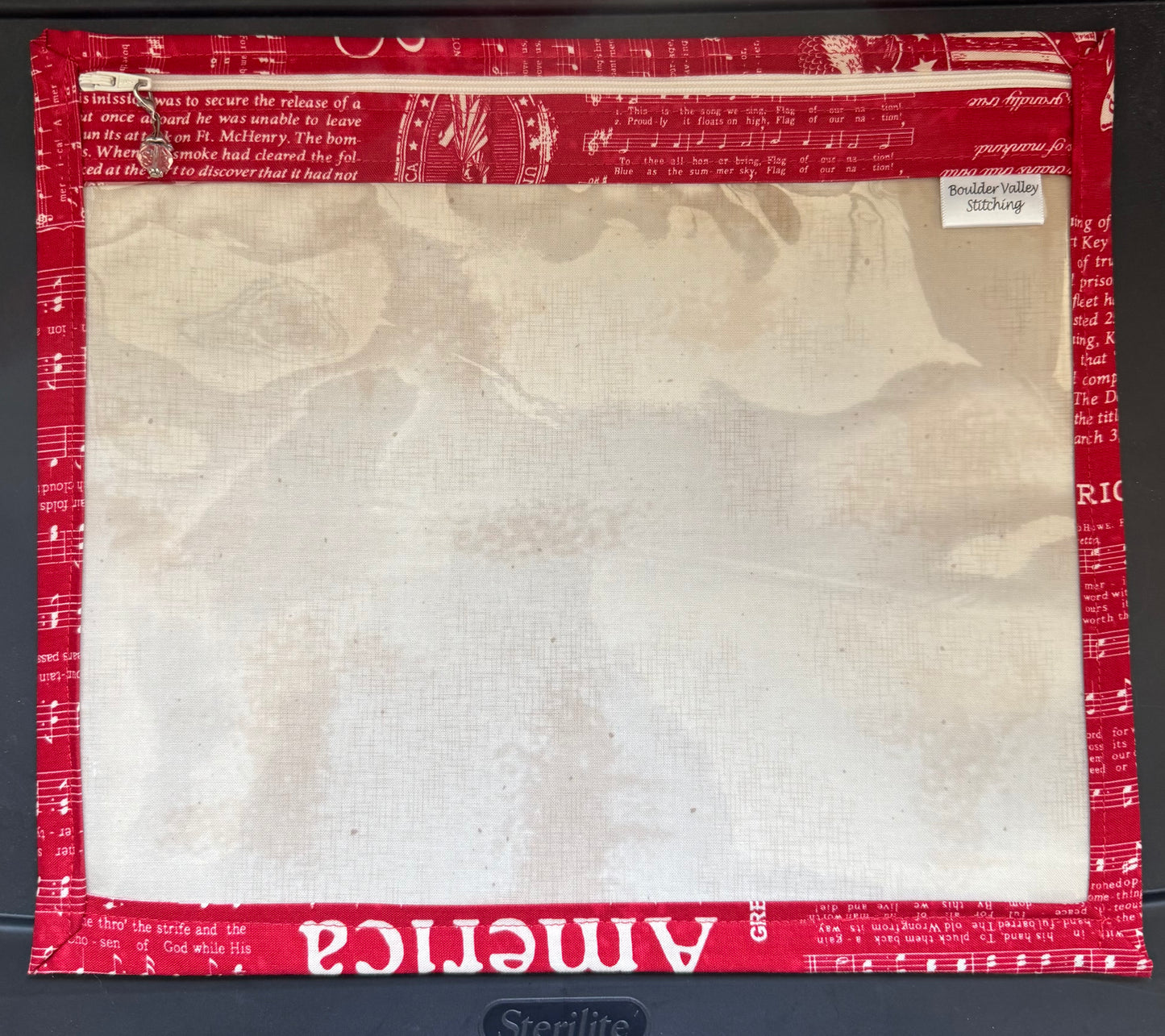 Vinyl Front Project Bag By Boulder Valley Stitching