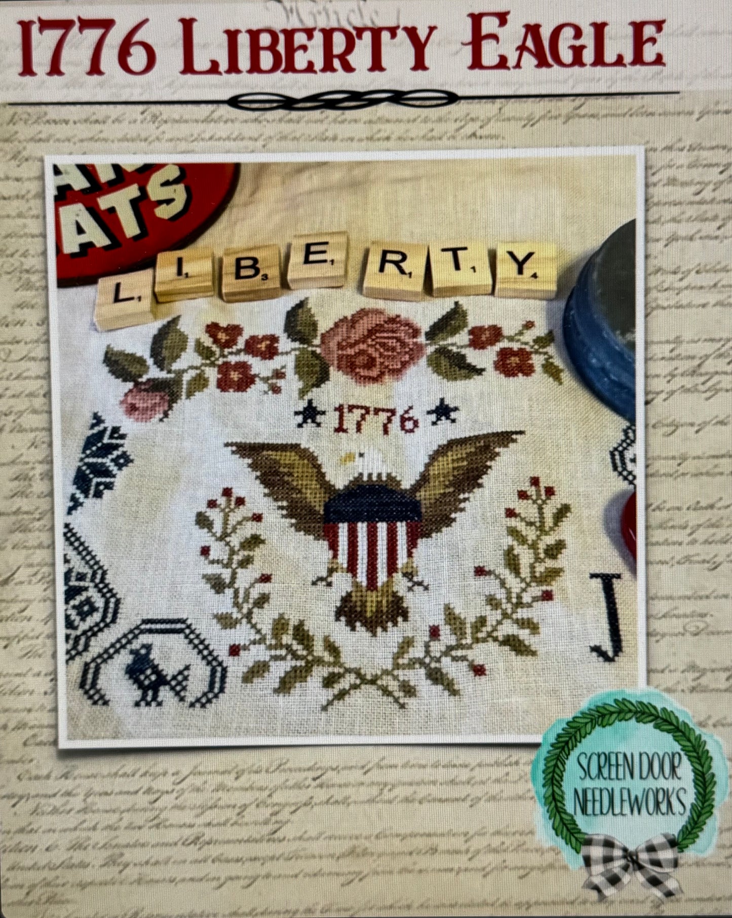 1776 Liberty Eagle; Screen Door Needleworks