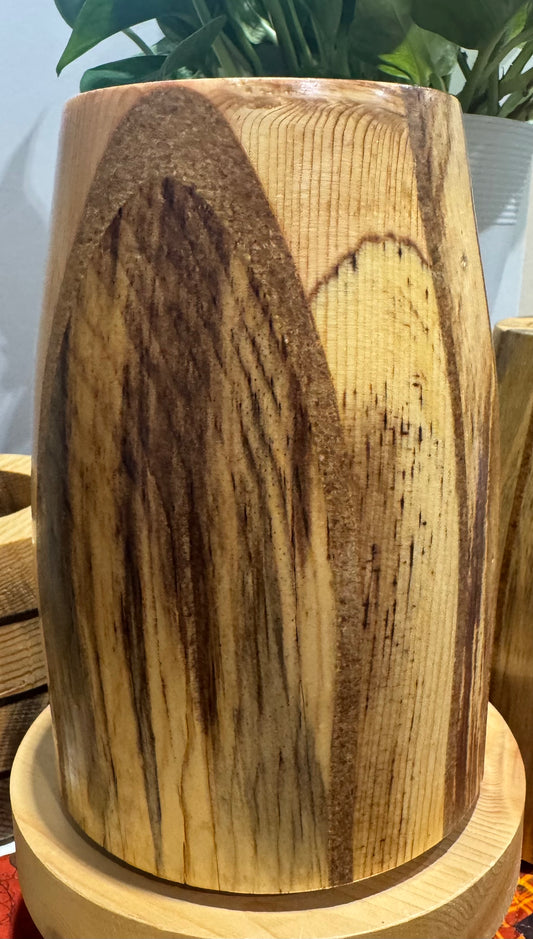 Handcrafted Wooden Catch All Vase #1
