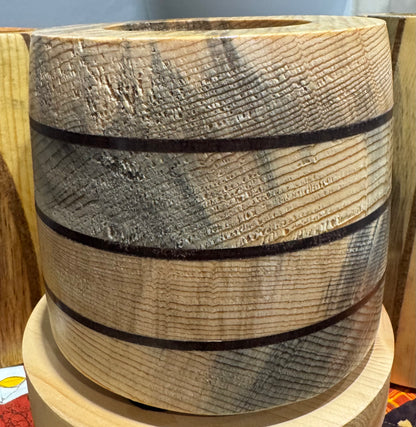 Handcrafted Wooden Catch All Vase #3