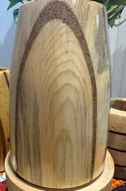 Handcrafted Wooden Catch All Vase #2