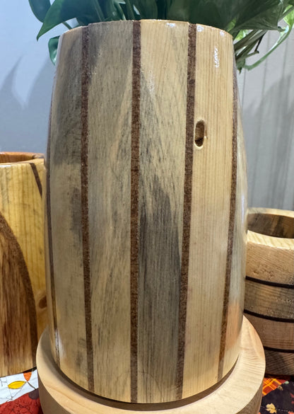 Handcrafted Wooden Catch All Vase #2