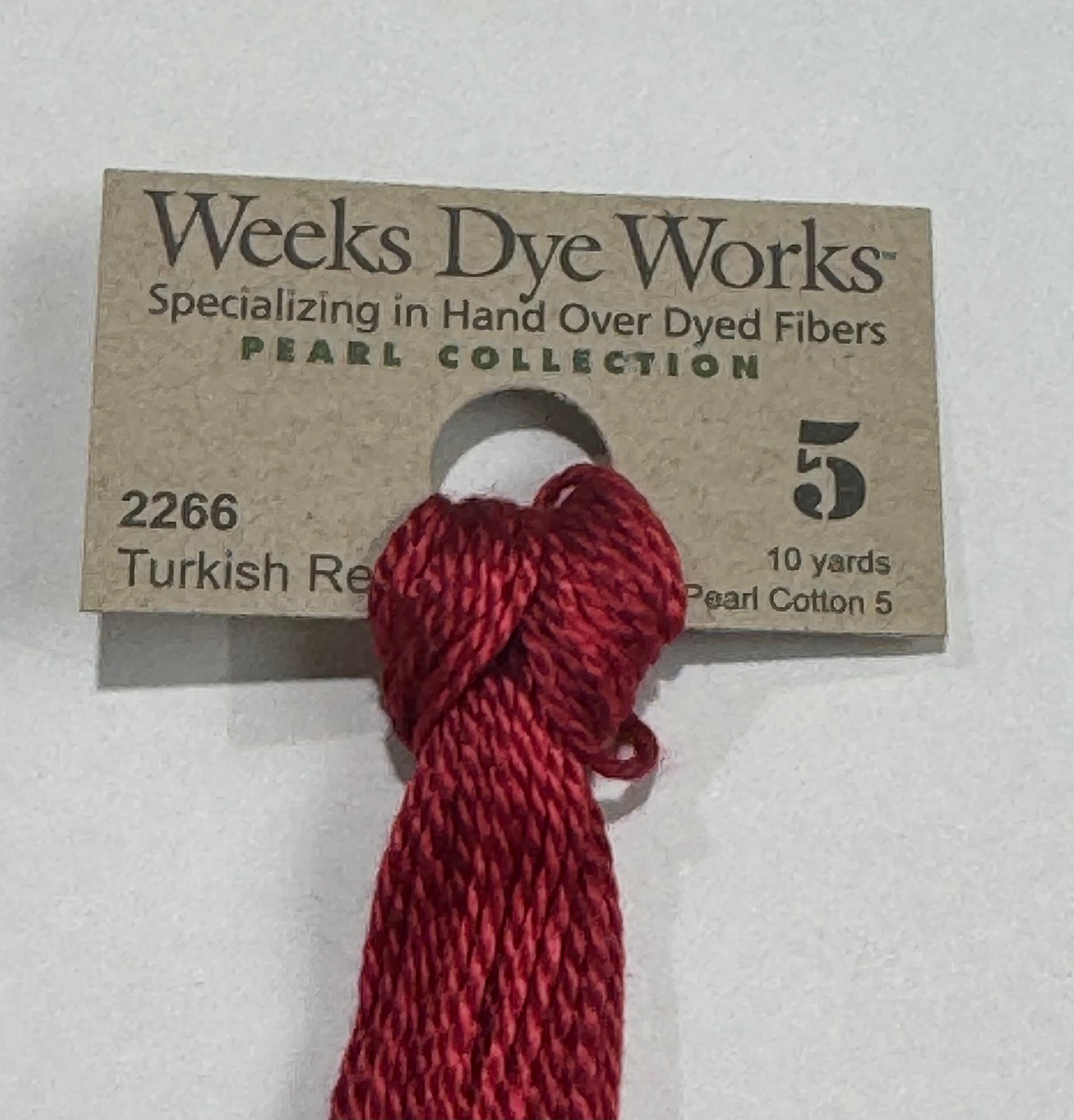 Turkish Red ; Weeks Dye Works Pearl Collection #5