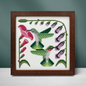 Ruby-Throated Hummingbirds; Boomerang Stitches