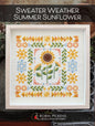 Sweater Weather Summer Sunflower; Robin Pickens Cross Stitch