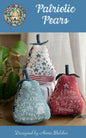 Patriotic Pears; Annie Beez Folk Art