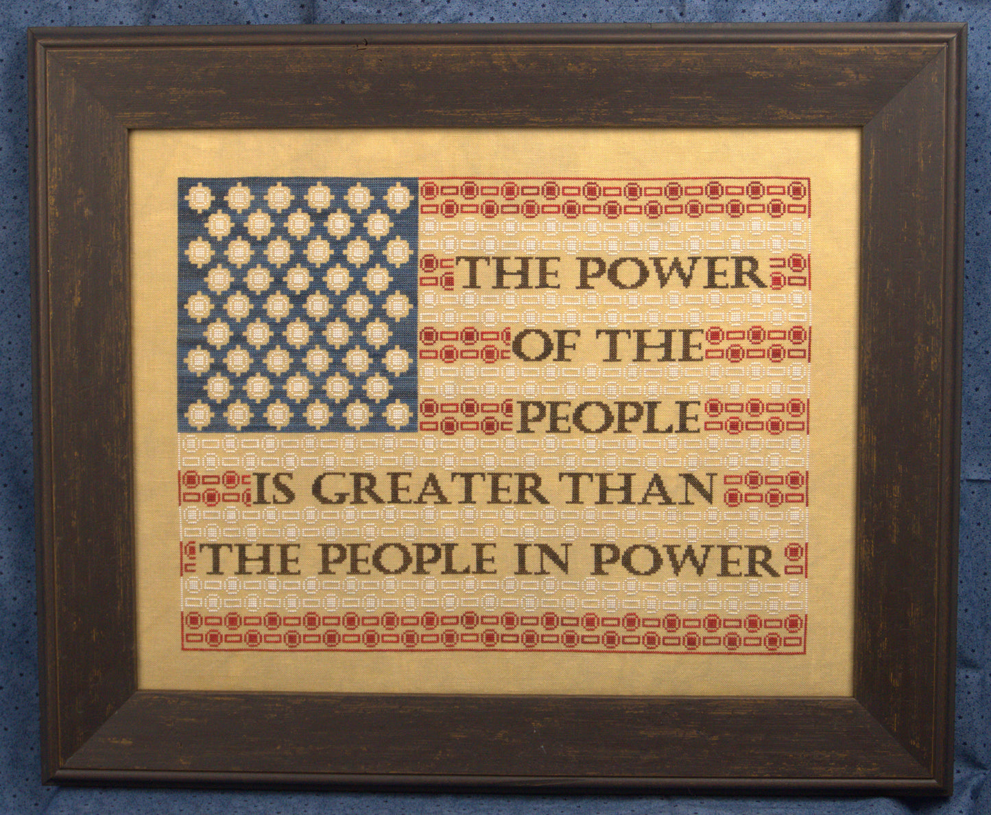 The Power of the People; Wildflower Stitching